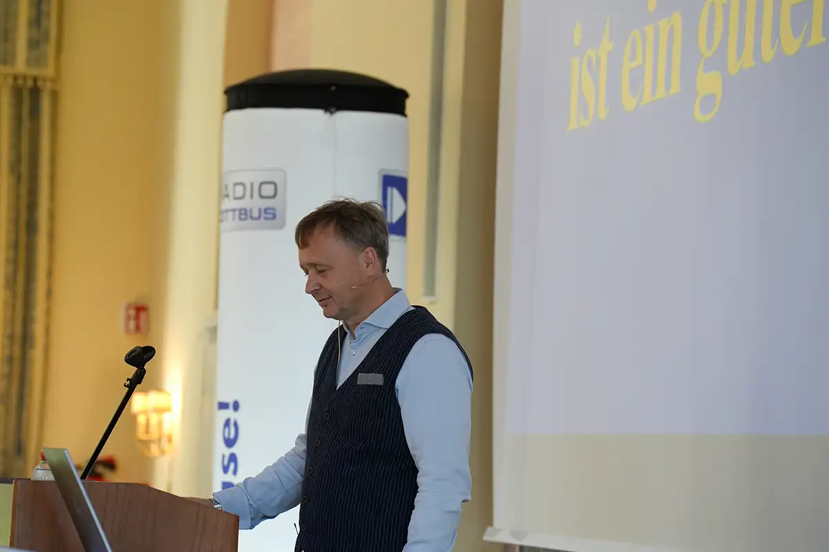 Impression vom 1. Lausitzer Börsentag auf Schloss Lübbenau – Premiere des regionalen Finanzkongresses